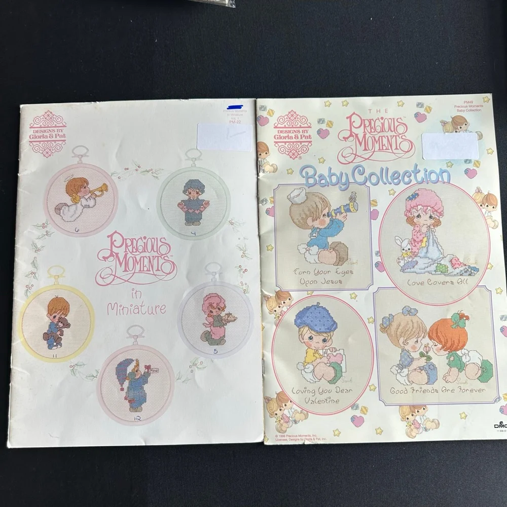 Precious Moments Baby Collection Cross Stitch Pattern Book set (2)